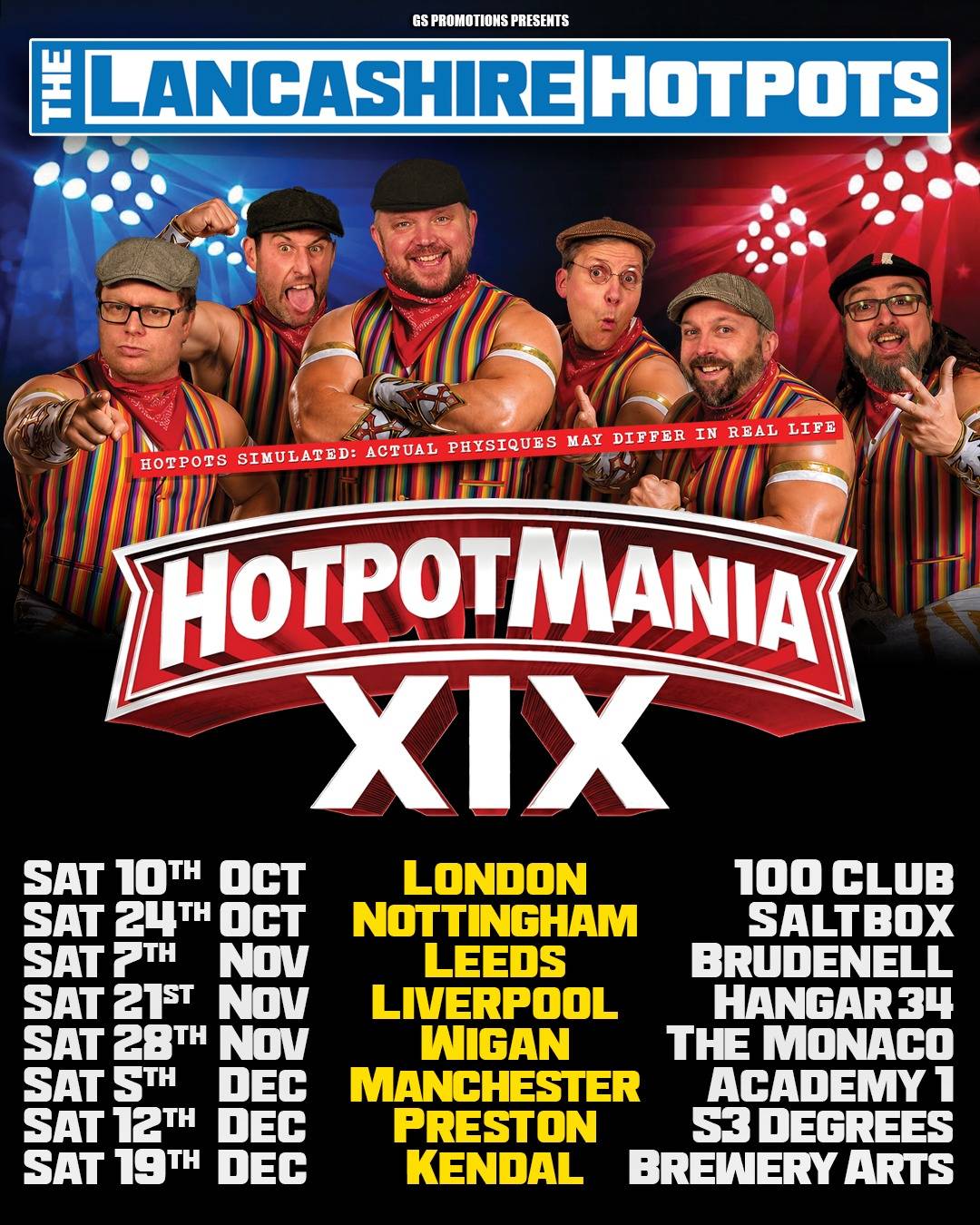 The Lancashire Hotpots Hotpotmania tour promotional image