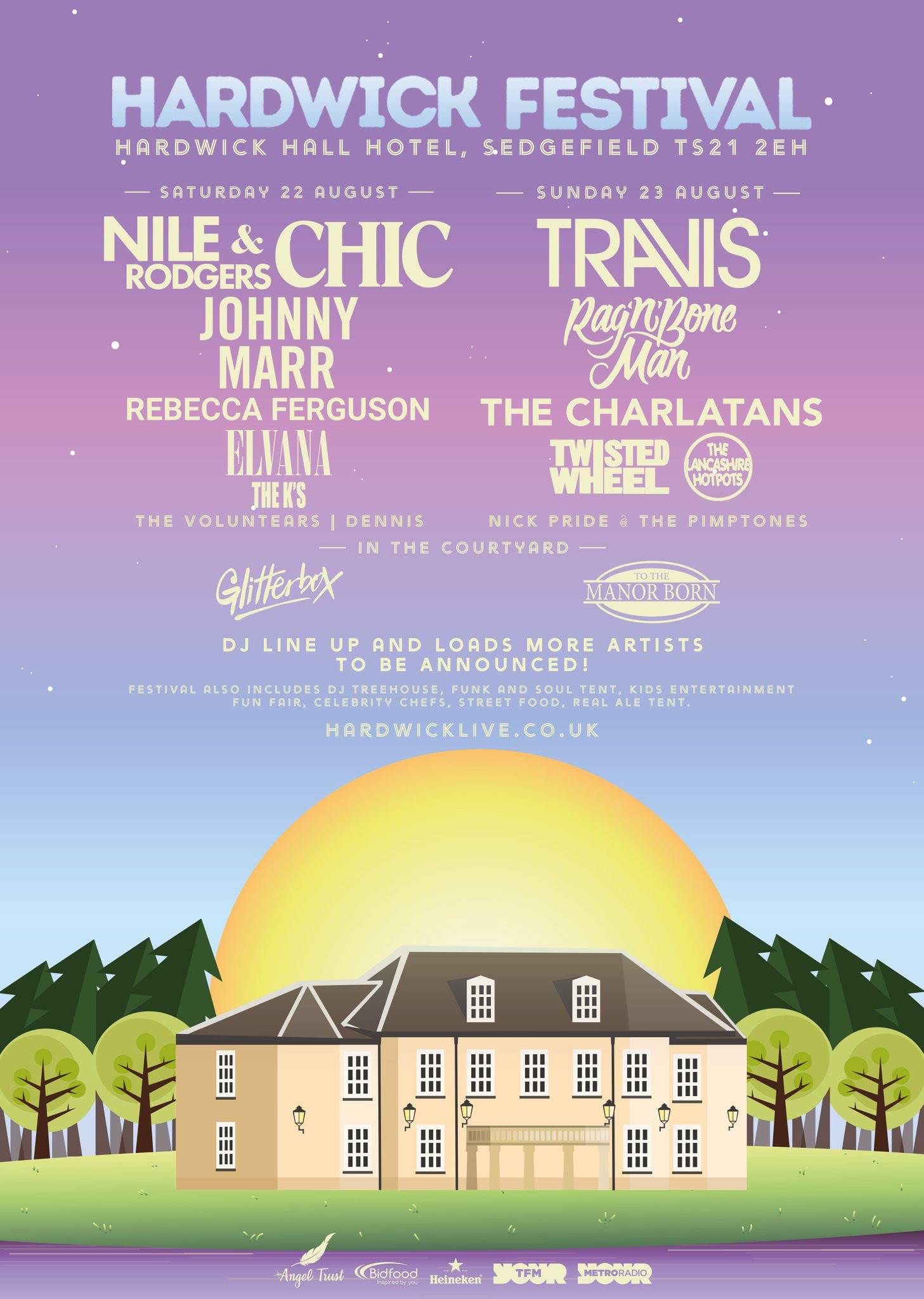 Hardwick Festival 2020 line up poster